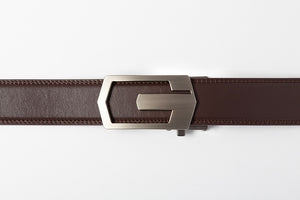 Bedford ratchet buckle on holeless strap