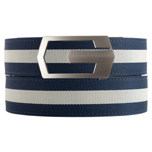 Bedford Navy / White Cloth Belt