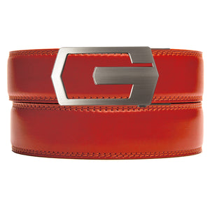 Bedford Apricot Leather Ratchet Belt