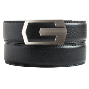 Bedford Black Textured Belt
