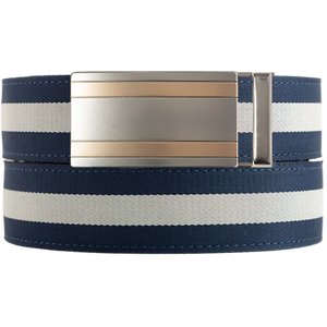 Berkshire Navy/White Cloth Ratchet Belt
