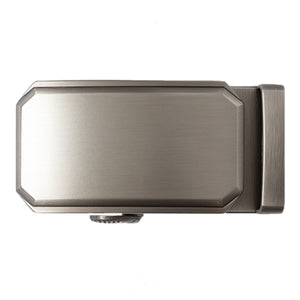 gunmetal finished ratchet belt buckle