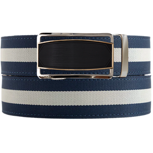 Brighton Navy / Tan Cloth Belt