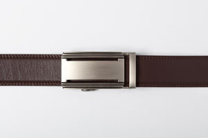 Bristol ratchet buckle on holeless strap