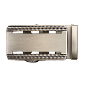 gun metal finish ratchet belt buckle