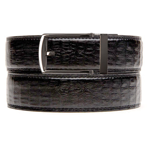 Cambridge Faux Black Crocodile Belt