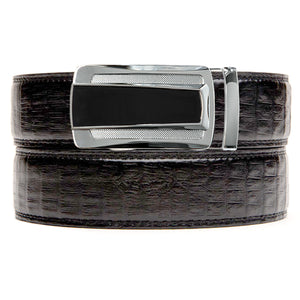 Cheshire Faux Black Crocodile Belt