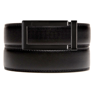 Cork Black Leather Belt