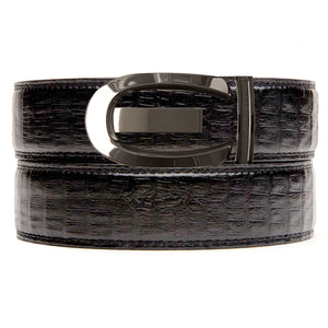 Cumberland Faux Black Crocodile Belt