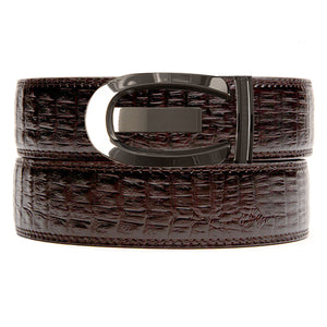 Cumberland Faux Brown Crocodile Belt