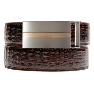 Cumbria Faux Brown Crocodile Belt