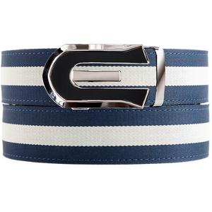 Derby Navy / White Cloth Belt