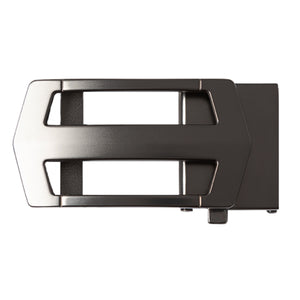 matte black frame ratchet belt buckle