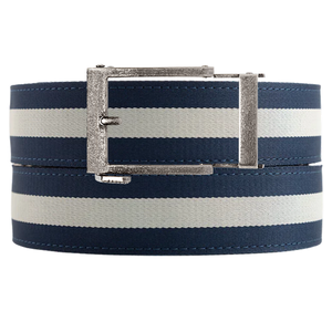 Dundee Navy / White Cloth Belt