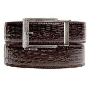 Dundee Faux Brown Crocodile Belt