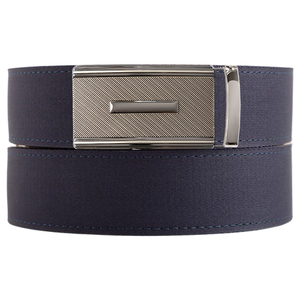 Durham Navy Cloth Ratchet Belt