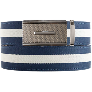 Durham Navy / White Cloth Belt