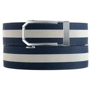 Edinburgh Navy / White Cloth Belt