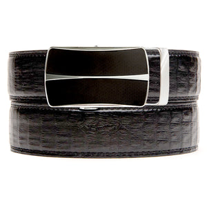 Essex Faux Black Crocodile Belt