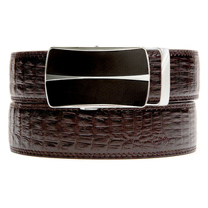 Essex Faux Brown Crocodile Belt