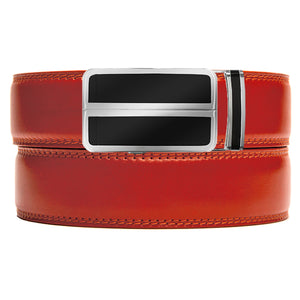 Gloucester Apricot Leather Ratchet Belt