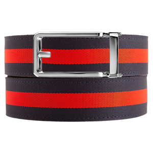 Hamilton Navy/Red Cloth Ratchet Belt