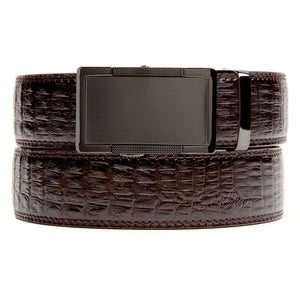 Hampshire Faux Brown Crocodile Belt
