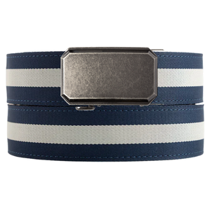 Highland Navy / White Cloth Belt