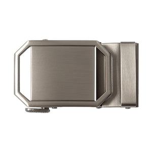 gunmetal octagon shaped ratchet belt buckle