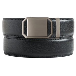 Kent Black Textured Belt