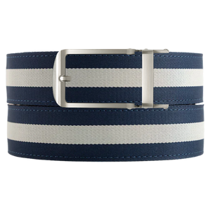 Livingston Navy / White Cloth Belt