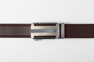 Luton ratchet buckle on holeless strap