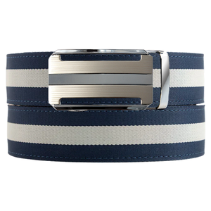 Luton Navy / White Cloth Belt