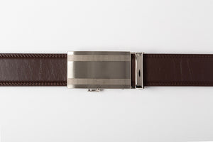 Manchester ratchet buckle on holeless strap