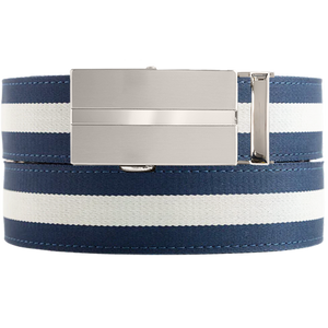 Nottingham Navy / White Cloth Belt