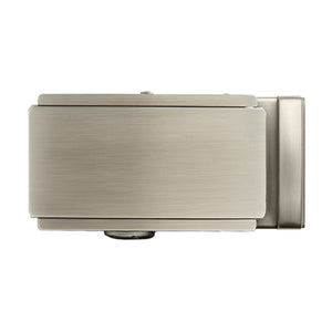 gun metal finished ratchet belt buckle