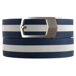 Poole Navy / White Cloth Belt