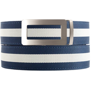 Surrey Navy/White Cloth Ratchet Belt