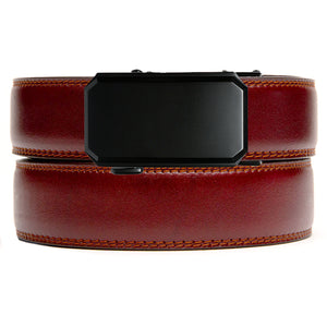 Sussex Coffee Leather Ratchet Belt
