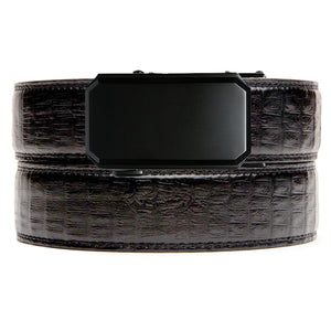 Sussex Faux Black Crocodile Belt