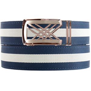 Warwick Navy / White Cloth Belt