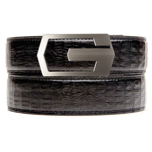 Bedford premium full-grain leather crocodile belt