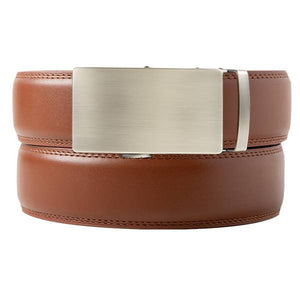 Wiltshire Sage brown leather dress belt