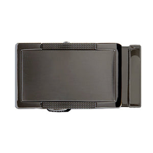 Hampshire Black Ratchet Belt Buckle for tan leather dress belt strap