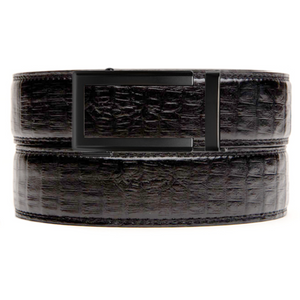 Cork Faux Black Crocodile Belt