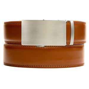 The Wiltshire Walnut men's brown dress belt