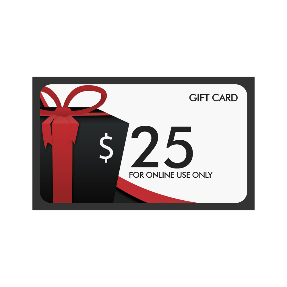 $25 gift card for online use