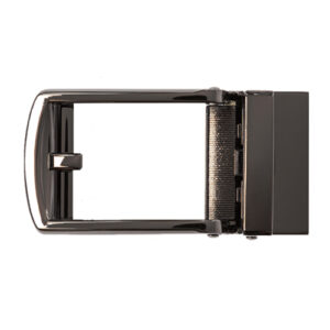 glossy black frame ratchet belt buckle